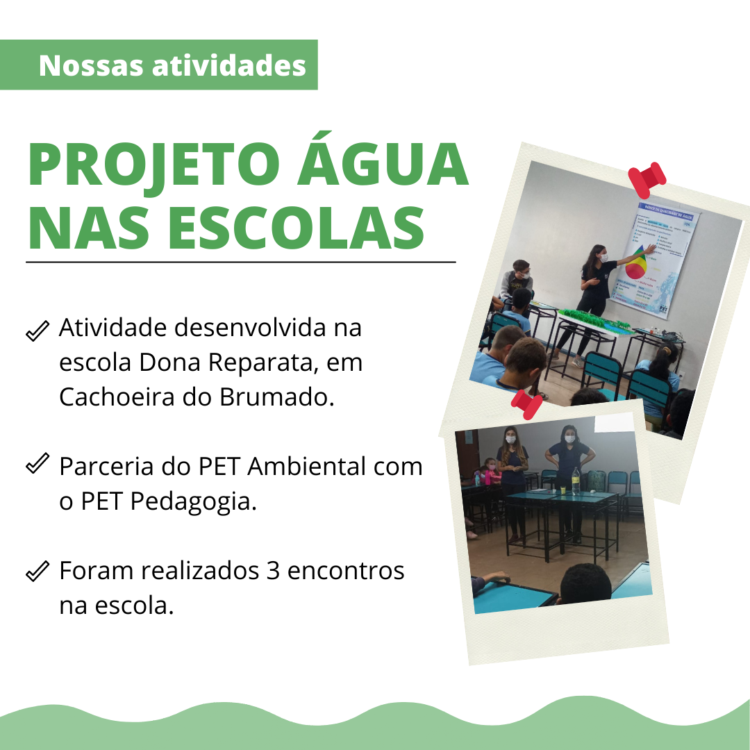 água nas escolas