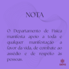 Nota de Apoio
