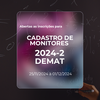 Prorrogadas DEMAT - monitoria 2024.2